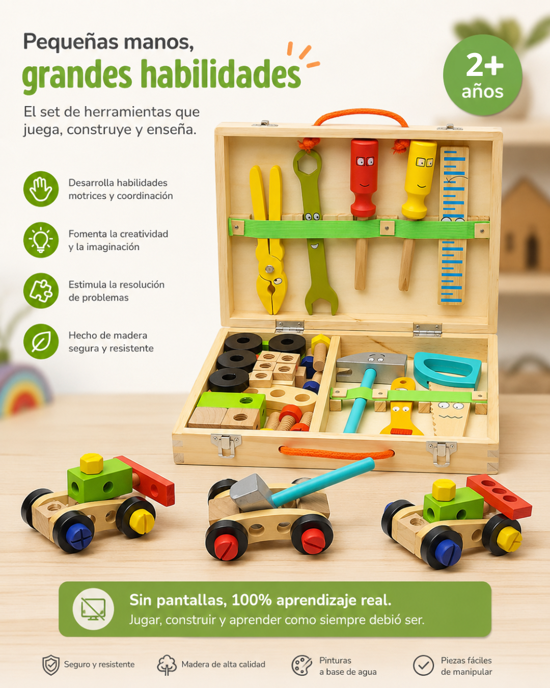Caja de Herramientas de Madera