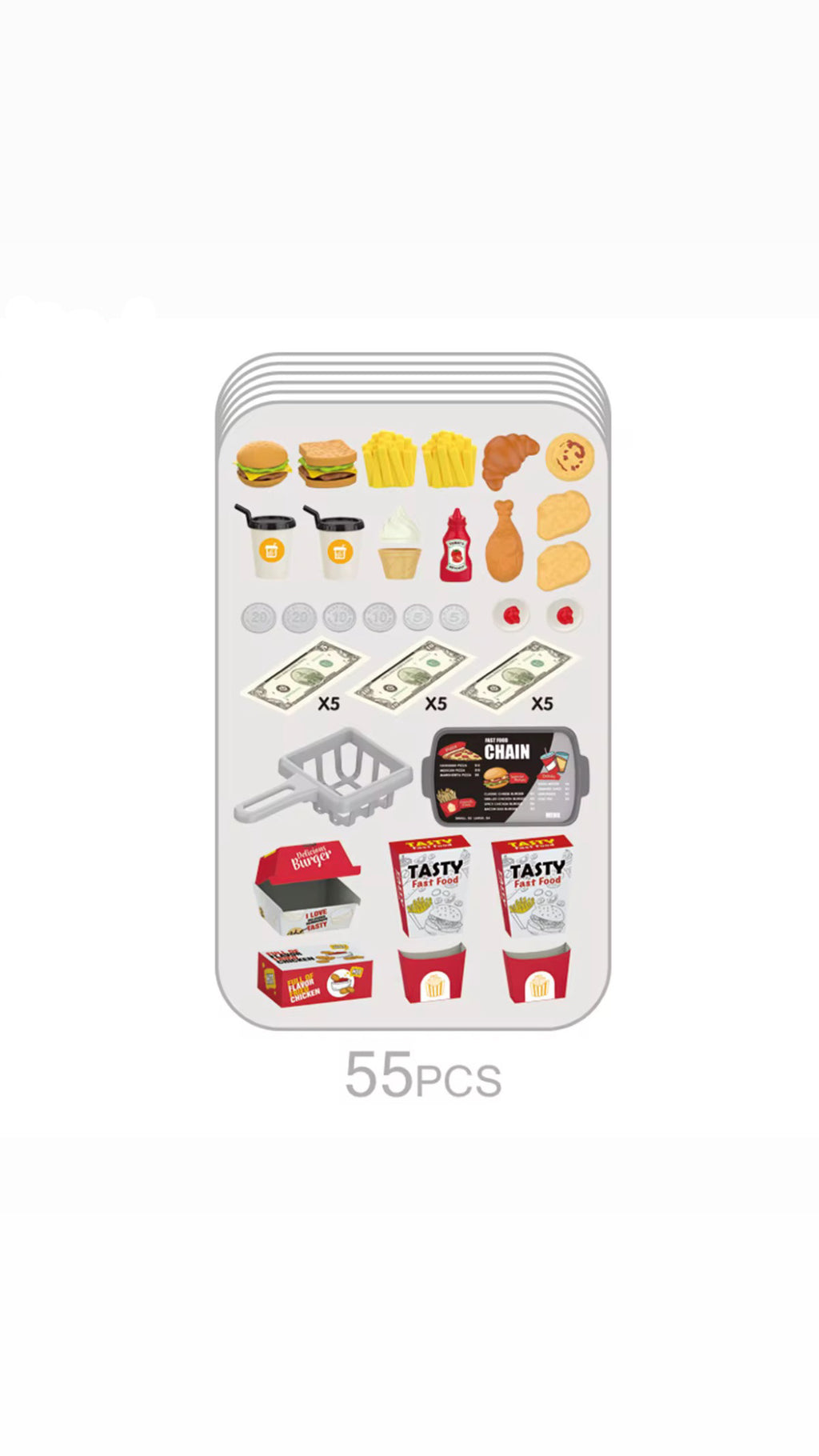 Juego Maleta de Comida para Bebé – 55 Piezas