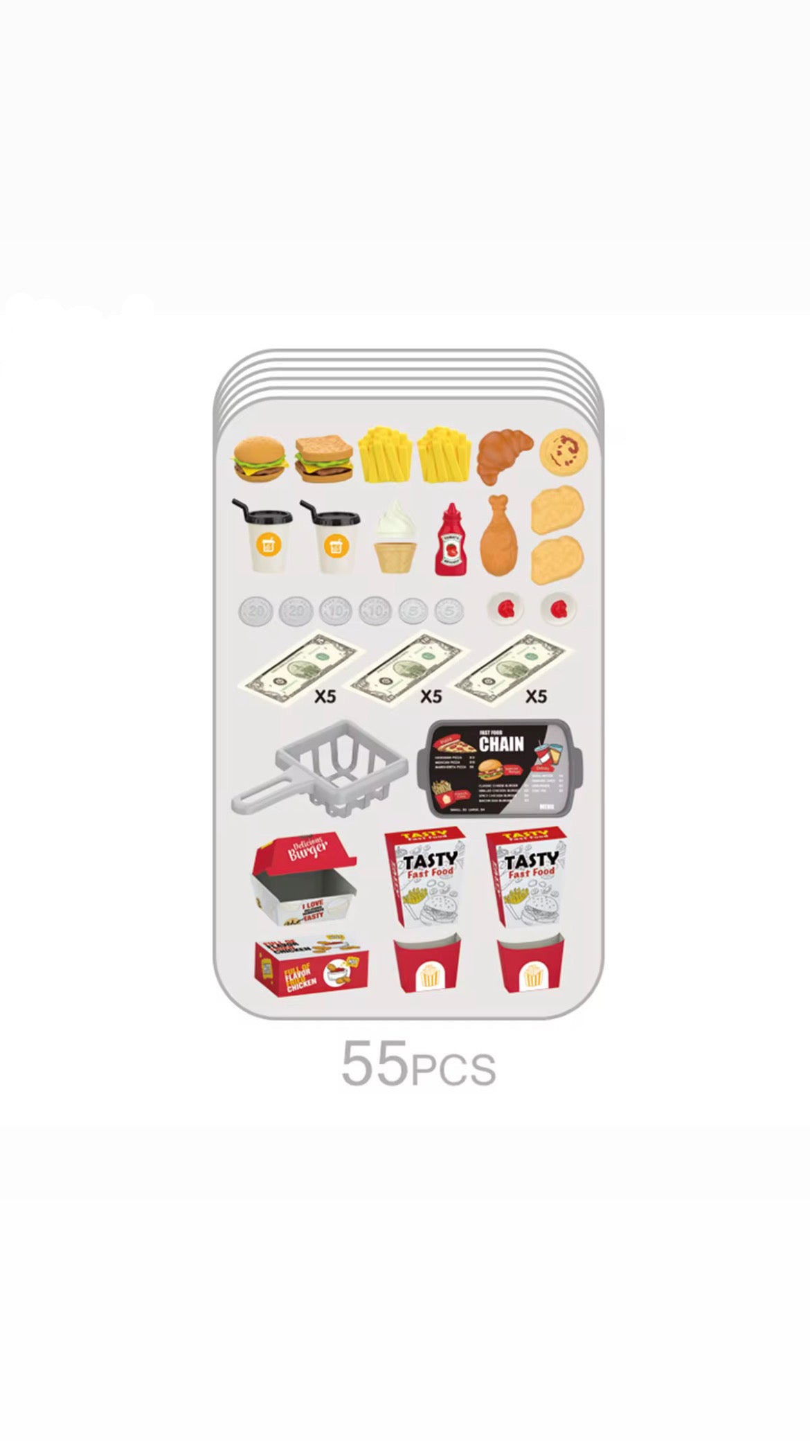 Juego Maleta de Comida para Bebé – 55 Piezas