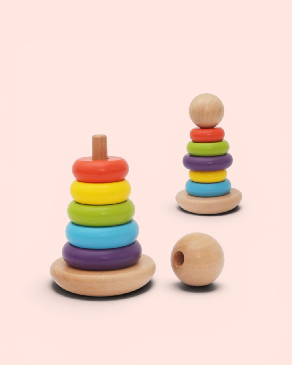 Kit de estimulación Temprana Montessori de Madera