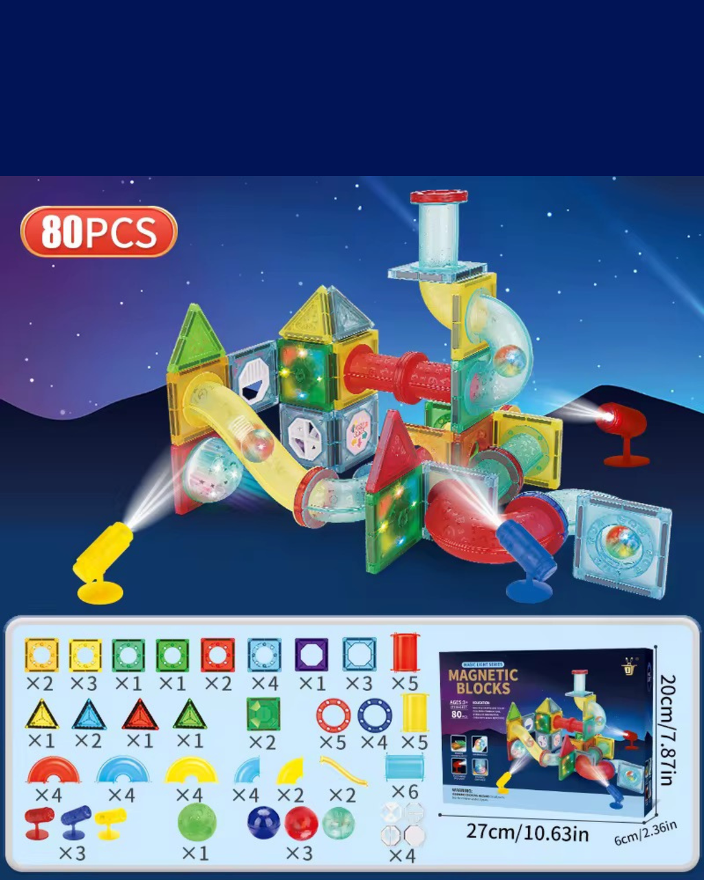 Bloques Magnéticos 80 ps