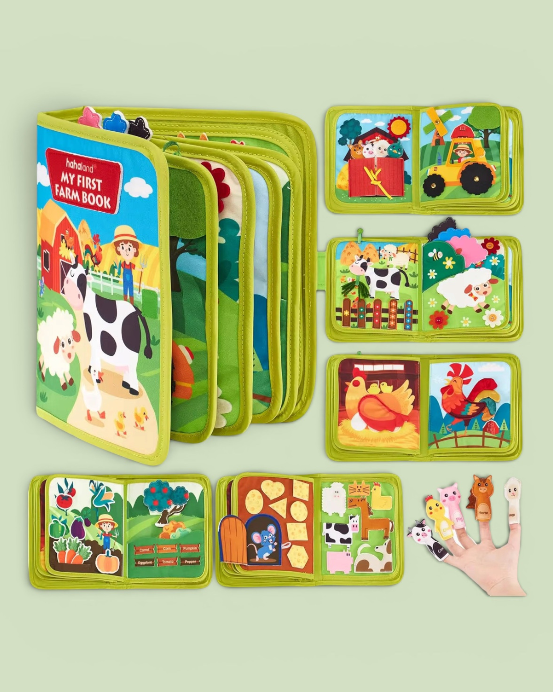 Libro Sensorial de Tela "Pequeños exploradores"