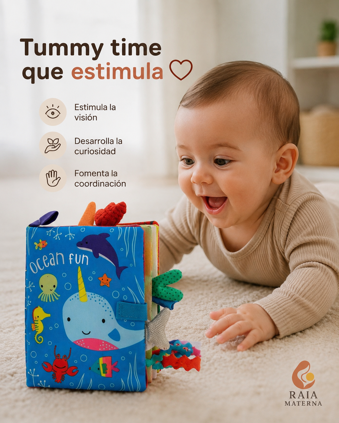 Box Tummy Time Sensorial 0- 6 meses