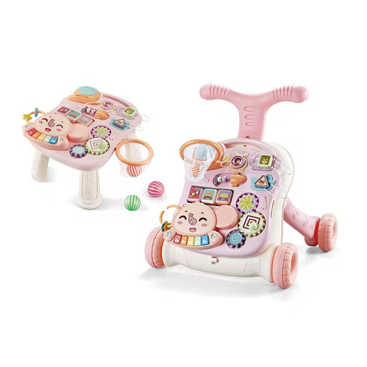 Andador Transformer 2 en 1 Andador + Mesa de Actividades