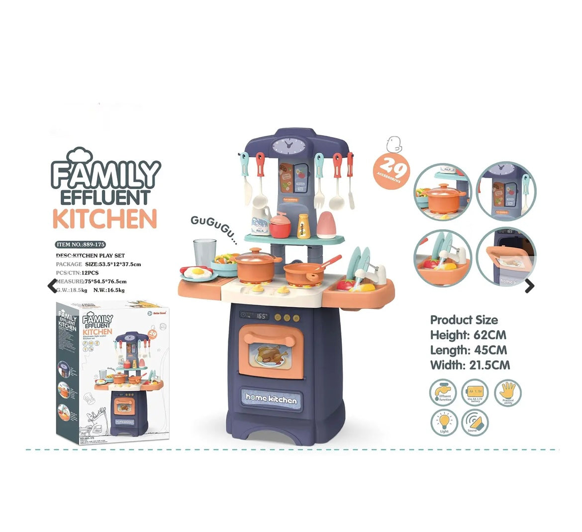 Mini Cocina Con luz y Sonido 29 pcs