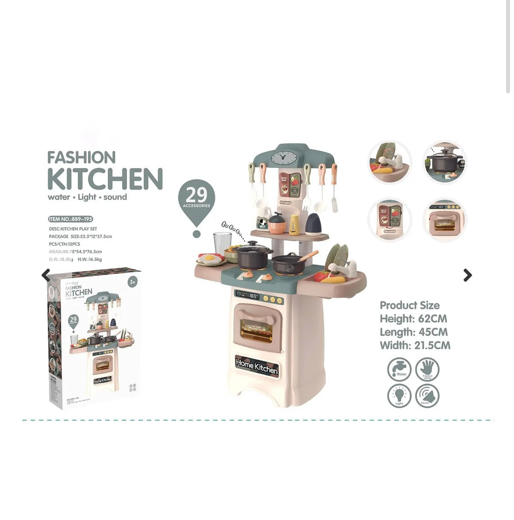Mini Cocina Con luz y Sonido 29 pcs
