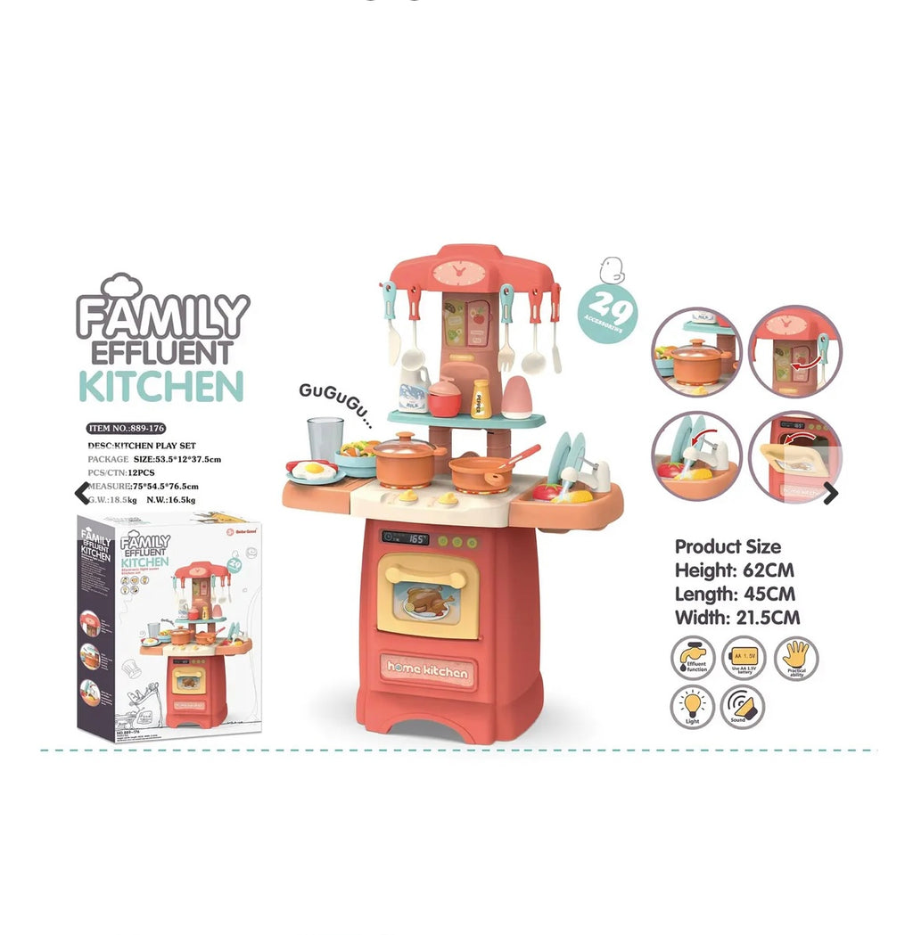 Mini Cocina Con luz y Sonido 29 pcs