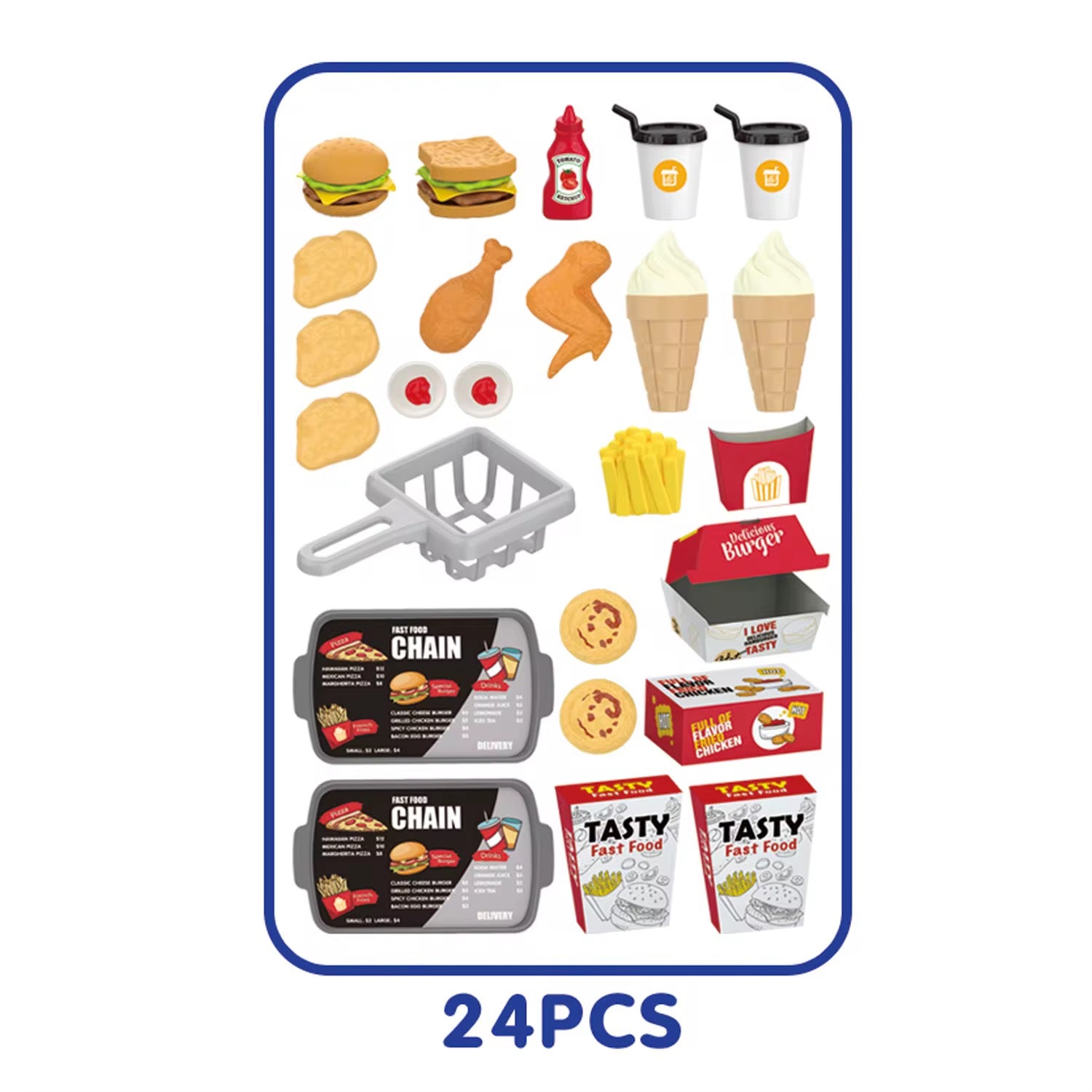 Juego de Comida para Niños – 24 Piezas