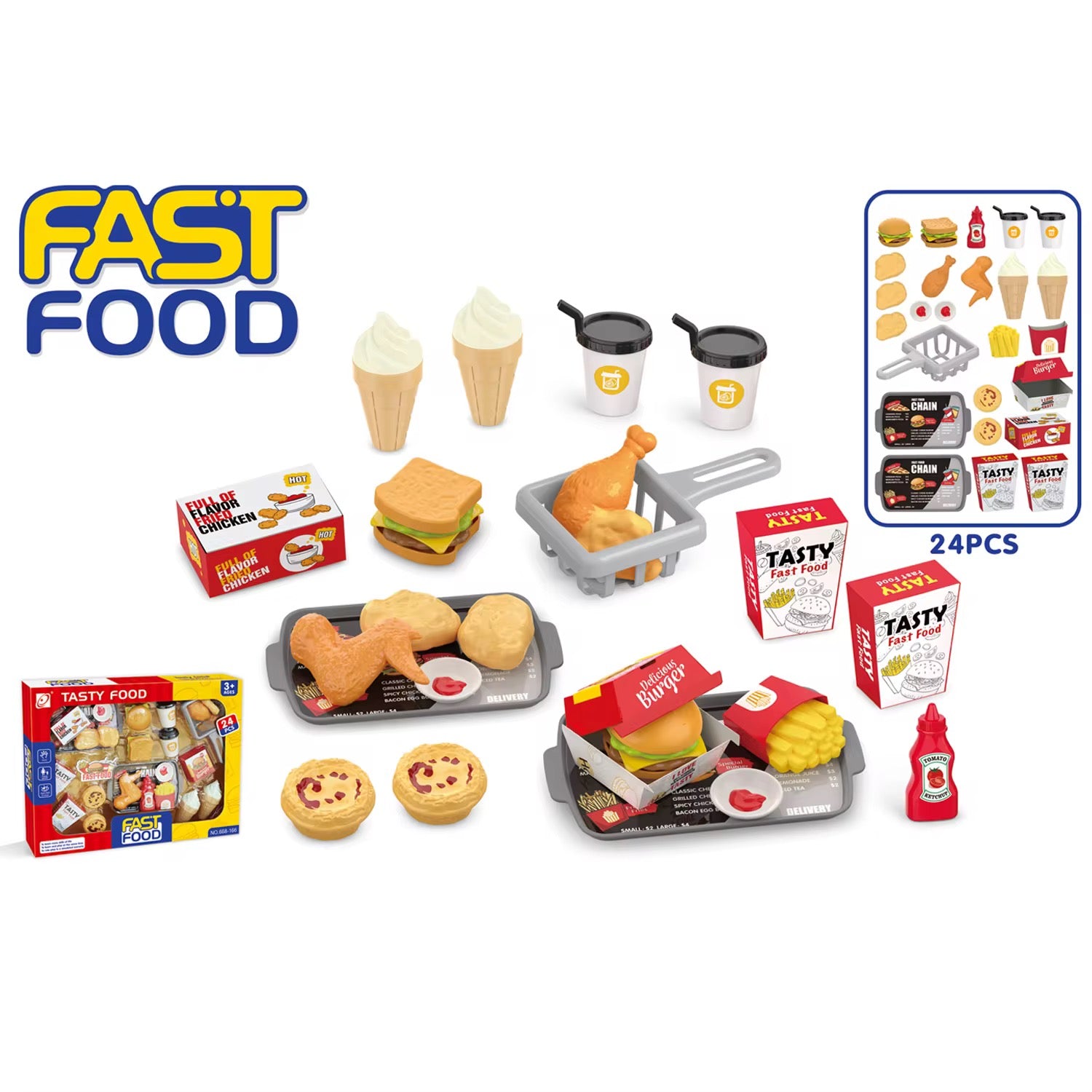 Juego de Comida para Niños – 24 Piezas