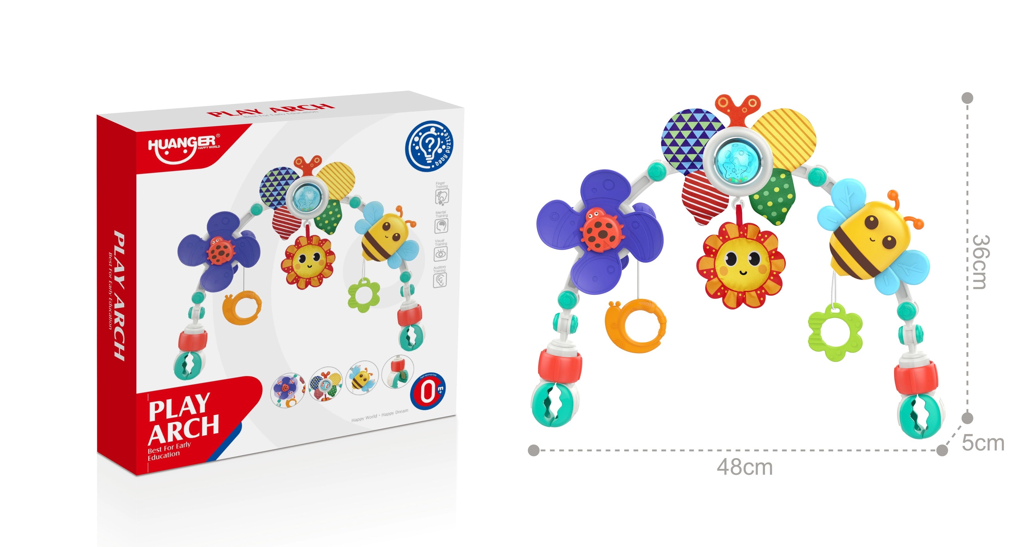 Arco Sonajero Estimulación para Coche o Cuna